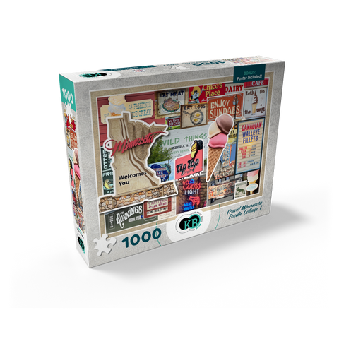 Travel Minnesota, Foodie Collage no.1 1000 Jigsaw Puzzle box view2