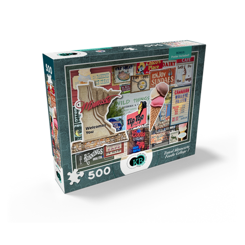 Travel Minnesota, Foodie Collage no.1 500 Jigsaw Puzzle box view2