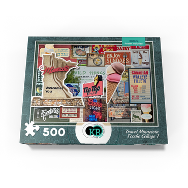 Travel Minnesota, Foodie Collage no.1 500 Jigsaw Puzzle box view3