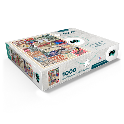 Travel Minnesota Poster, Foodie Collage 1000 Jigsaw Puzzle box view1