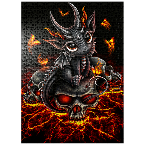 puzzleplate Descendant Of The Volcano Baby Dragon - Sarah Richter 500 Jigsaw Puzzle