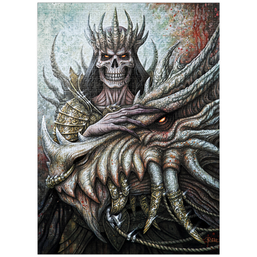 puzzleplate Dragon Lord Skeleton Creature - Sarah Richter 1000 Jigsaw Puzzle