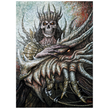 puzzleplate Dragon Lord Skeleton Creature - Sarah Richter 500 Jigsaw Puzzle