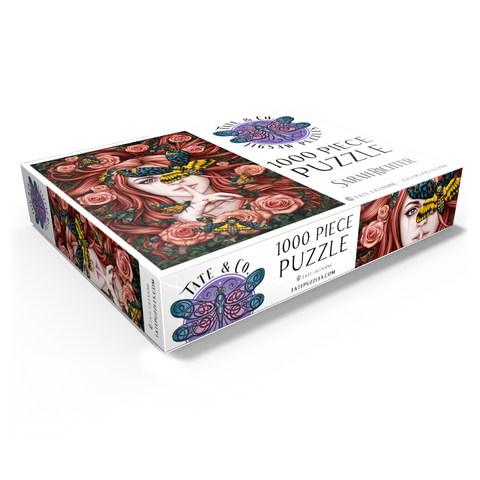 Lady Moth Roses - Sarah Richter 1000 Jigsaw Puzzle box view1