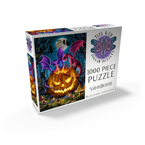 The glowing Pumpkin Jack O Lantern - Sarah Richter 1000 Jigsaw Puzzle box view2