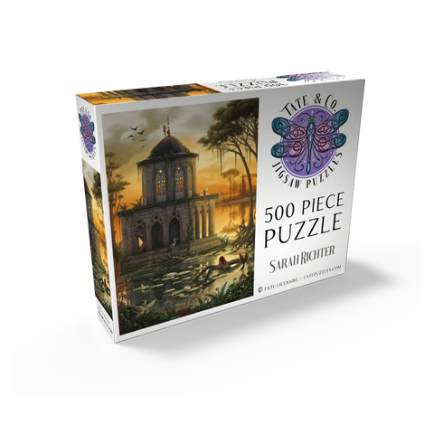 The Gothic Library Temple Lake - Sarah Richter 500 Jigsaw Puzzle box view2