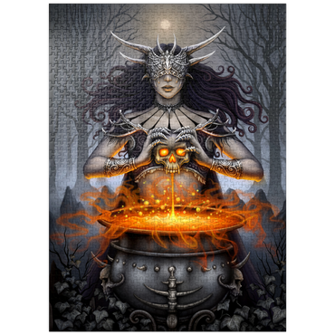 puzzleplate The Ritual Voodoo Skull - Sarah Richter 1000 Jigsaw Puzzle