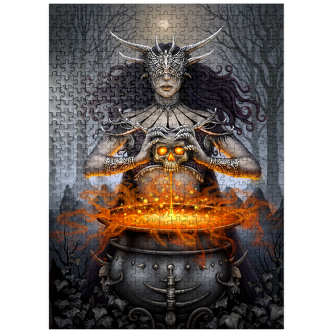 puzzleplate The Ritual Voodoo Skull - Sarah Richter 500 Jigsaw Puzzle