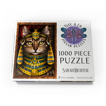 Lady Cleocatra Egyptian Cat - Sarah Richter 1000 Jigsaw Puzzle box view3