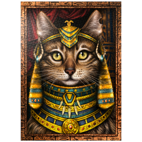 puzzleplate Lady Cleocatra Egyptian Cat - Sarah Richter 1000 Jigsaw Puzzle