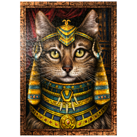 puzzleplate Lady Cleocatra Egyptian Cat - Sarah Richter 500 Jigsaw Puzzle