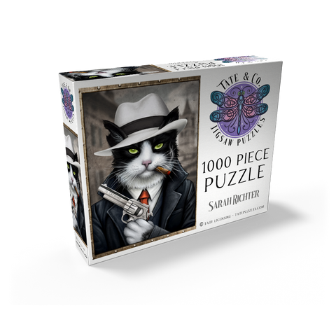 Al Catpone Mafioso Cat - Sarah Richter 1000 Jigsaw Puzzle box view2