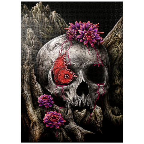 puzzleplate A Glance of Evanescence Skull - Sarah Richter 1000 Jigsaw Puzzle