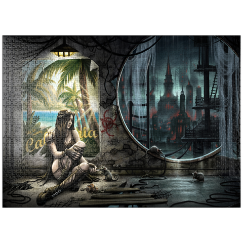 puzzleplate Lost Times distopian Future - Sarah Richter 1000 Jigsaw Puzzle