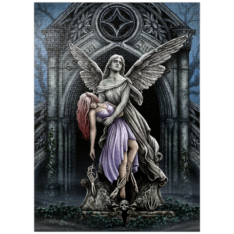 puzzleplate The Eternal Fight Stone Angel - Sarah Richter 1000 Jigsaw Puzzle
