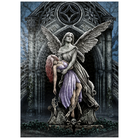 puzzleplate The Eternal Fight Stone Angel - Sarah Richter 500 Jigsaw Puzzle