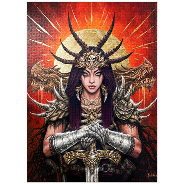 puzzleplate Aurora Mortis Samurai Warrior - Sarah Richter 1000 Jigsaw Puzzle