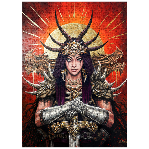 puzzleplate Aurora Mortis Samurai Warrior - Sarah Richter 500 Jigsaw Puzzle
