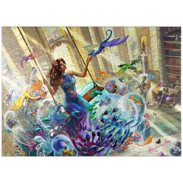 puzzleplate Aquarium Magic - Rose Cat Khan 1000 Jigsaw Puzzle