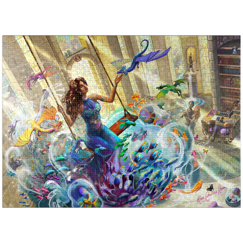 puzzleplate Aquarium Magic - Rose Cat Khan 1000 Jigsaw Puzzle