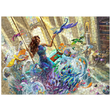 puzzleplate Aquarium Magic - Rose Cat Khan 500 Jigsaw Puzzle