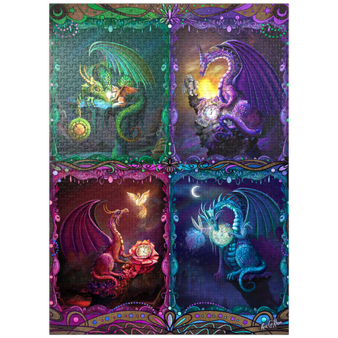 puzzleplate The Time Dragons - Rose Cat Khan 1000 Jigsaw Puzzle