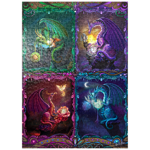 puzzleplate The Time Dragons - Rose Cat Khan 500 Jigsaw Puzzle
