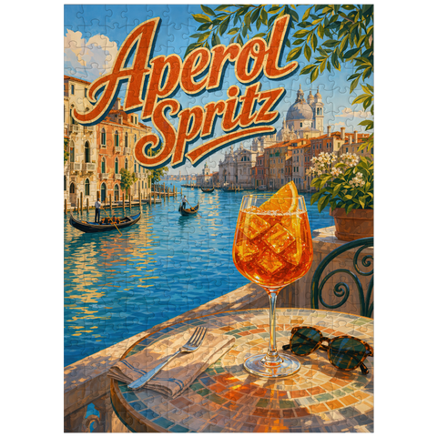 puzzleplate Aperol Spritz - Venice Grand Canal Sunset 300 Jigsaw Puzzle