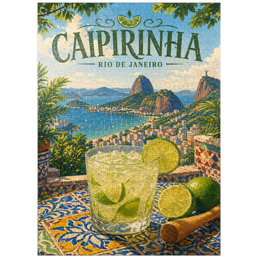 puzzleplate Caipirinha - Rio de Janeiro Coastal View 1000 Jigsaw Puzzle