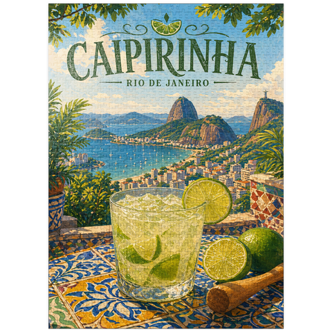 puzzleplate Caipirinha - Rio de Janeiro Coastal View 1000 Jigsaw Puzzle