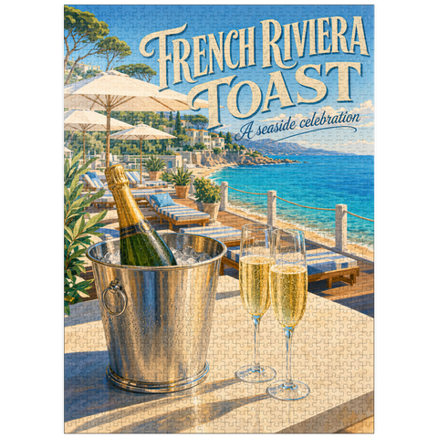 puzzleplate French Riviera Toast - A seaside celebration 1000 Jigsaw Puzzle