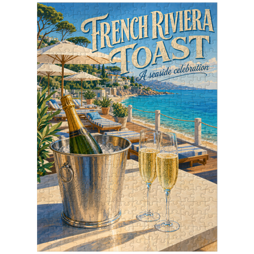 puzzleplate French Riviera Toast - A seaside celebration 300 Jigsaw Puzzle