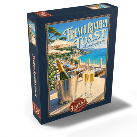 French Riviera Toast - A seaside celebration 500 Jigsaw Puzzle box view2