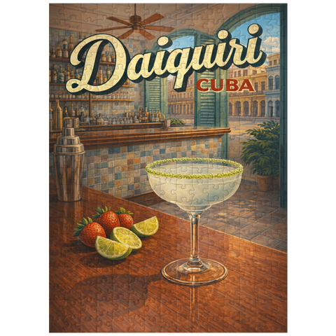 puzzleplate Daiquiri - Cuba, Tropical Bar Scene 300 Jigsaw Puzzle