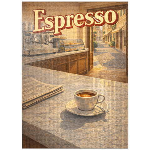 puzzleplate Italian Espresso - Cafe Scene 1000 Jigsaw Puzzle