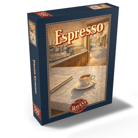 Italian Espresso - Cafe Scene 500 Jigsaw Puzzle box view2
