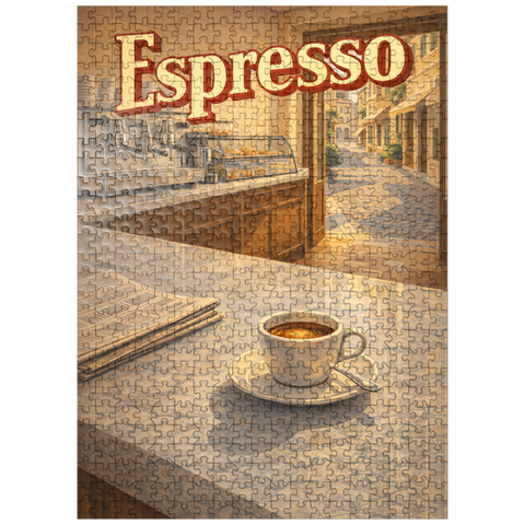 puzzleplate Italian Espresso - Cafe Scene 500 Jigsaw Puzzle