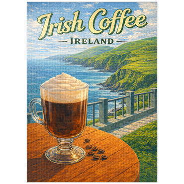 puzzleplate Irish Coffee - Ireland's Coastal Cliffs 1000 Jigsaw Puzzle