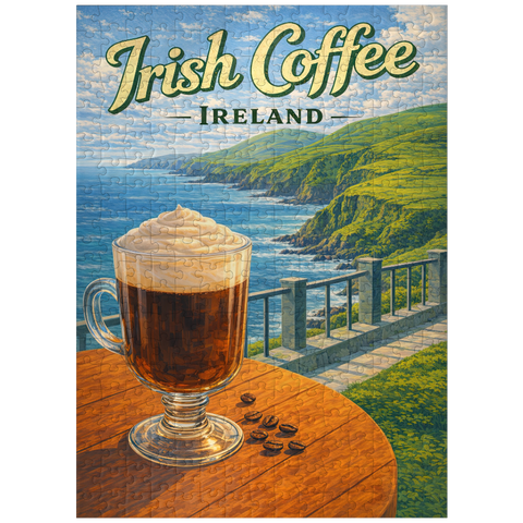 puzzleplate Irish Coffee - Ireland's Coastal Cliffs 300 Jigsaw Puzzle