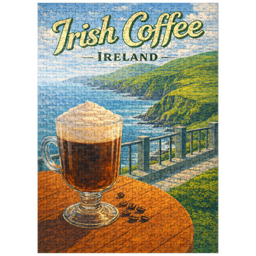 puzzleplate Irish Coffee - Ireland's Coastal Cliffs 500 Jigsaw Puzzle