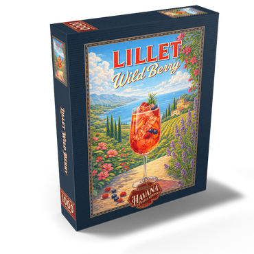 Lillet Wild Berry - French Riviera Coastal Cocktail Sunset 1000 Jigsaw Puzzle box view2