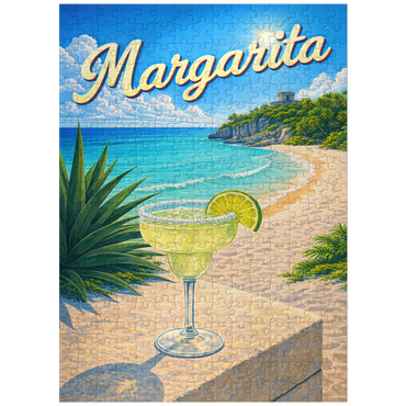 puzzleplate Margarita - Beach Cocktail at Sunset 300 Jigsaw Puzzle