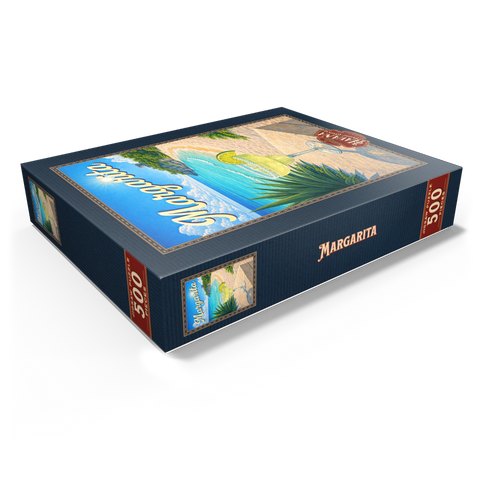 Margarita - Beach Cocktail at Sunset 500 Jigsaw Puzzle box view1