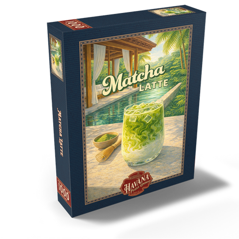 Matcha Latte -Tropical Oasis by the Pool 1000 Jigsaw Puzzle box view2