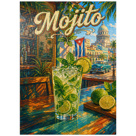 puzzleplate Havana Mojito - Tropical Sunshine 1000 Jigsaw Puzzle