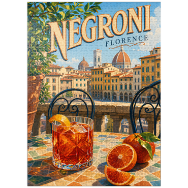 puzzleplate Negroni - Florence Terrace View 1000 Jigsaw Puzzle