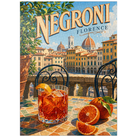 puzzleplate Negroni - Florence Terrace View 1000 Jigsaw Puzzle