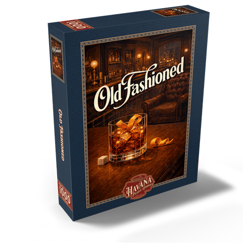 Old Fashioned - Whiskey Bar Scene 1000 Jigsaw Puzzle box view2