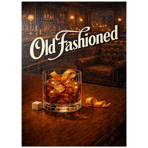 puzzleplate Old Fashioned - Whiskey Bar Scene 1000 Jigsaw Puzzle