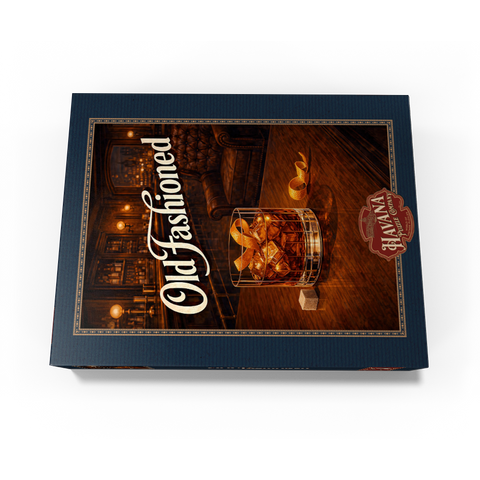 Old Fashioned - Whiskey Bar Scene 500 Jigsaw Puzzle box view3